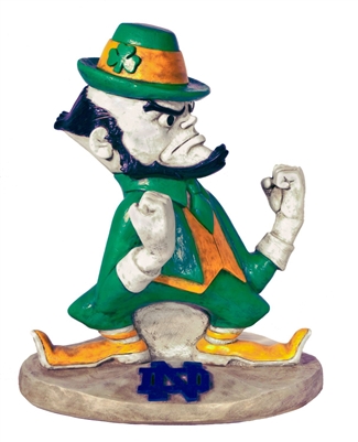 Stone Mascots University of Notre Dame Leprechaun College Stone Mascot 