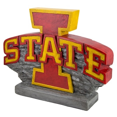 Iowa State logo statue